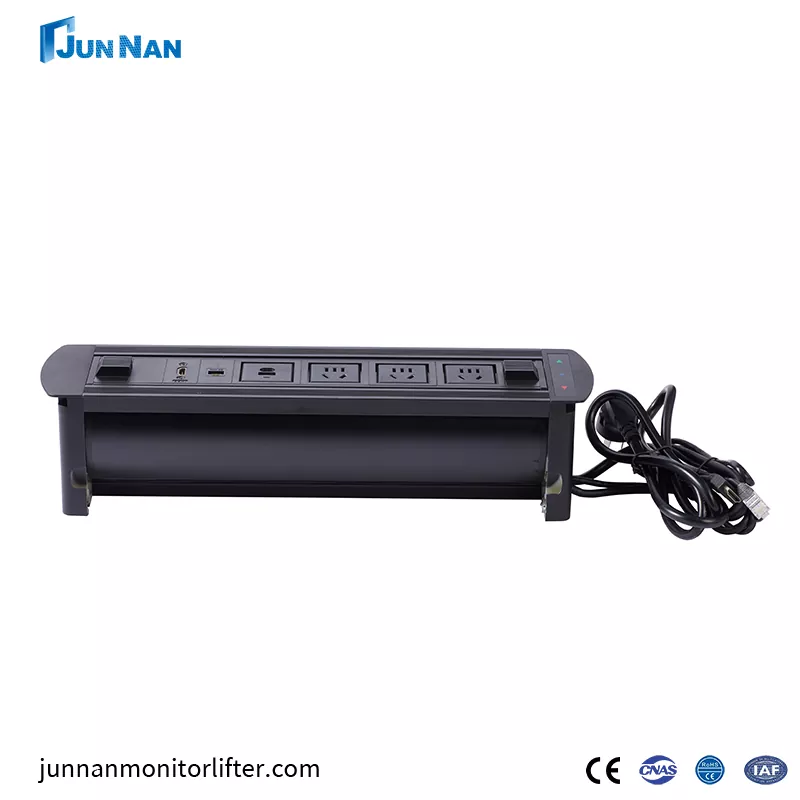 Επιφάνεια εργασίας Power -Socket Hidden Multiffunction Office Table European Plugs Outlet